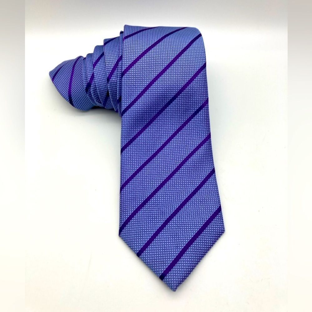 Tattersall London 100% Silk Striped Neck Tie